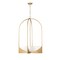 Z-Lite Devon Chandelier, 6-Light, 24 In.W x 38.25 In.H, Modern Gold/Sand Blast 1947-38MGLD - alternate 1